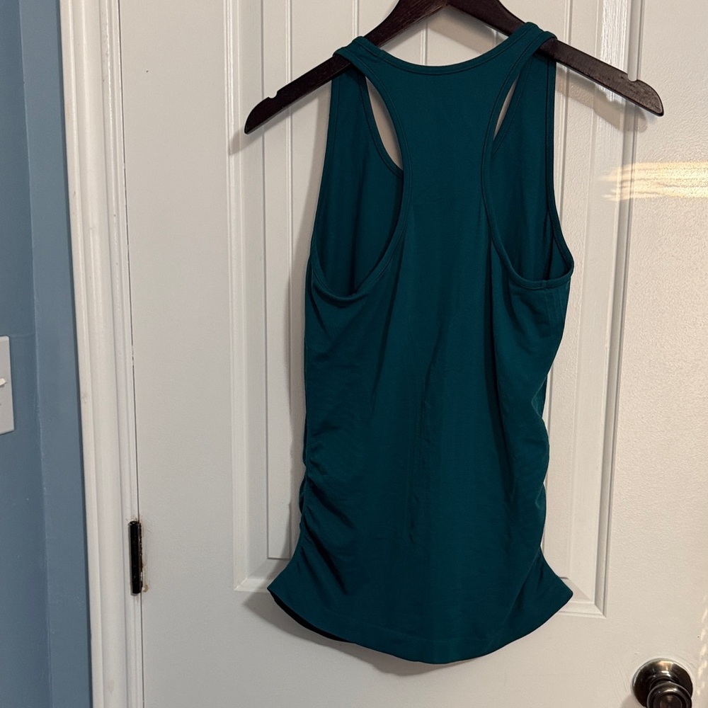 Athleta Deep Teal Racerback Workout Tank - Picture 3 of 6